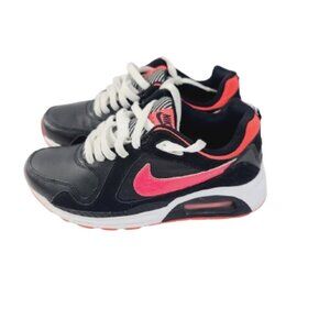 Nike Youth Girls Black Punch Red Air Max Trax 644470-003 Running Shoes Size 5.5Y